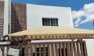 Malla sombra cuatro aguas