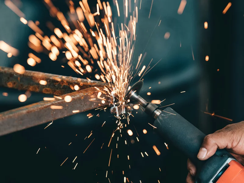 Fondo de estructuras metálicas